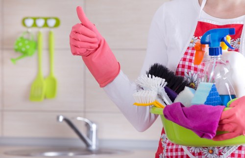 Sustainable carpet cleaning operations with recycling and reuse